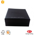 Caja de cartón de la joyería de pulsera negra con espuma